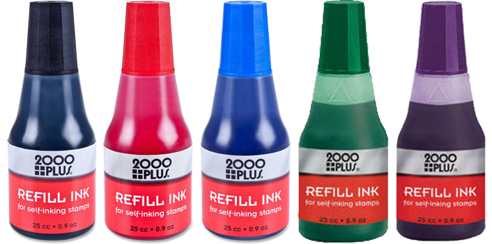 Need water-based refill inks for your Cosco 2000 Plus brand self-inking stamps? Shop the EZ Custom Stamps store today for all your custom stamps needs.